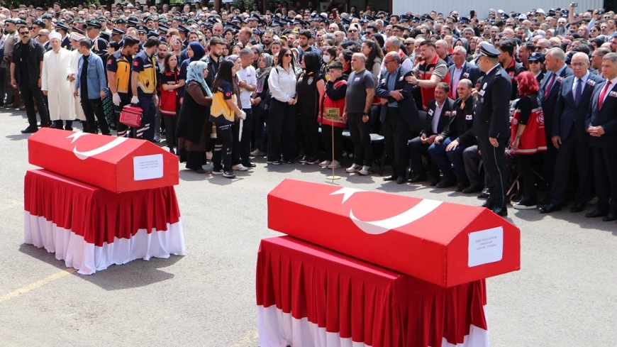 Tekirdağ'da şehit polisin cenazesinde acı olay