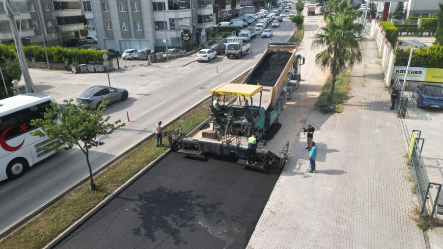 Nilüfer'in yolları yenileniyor