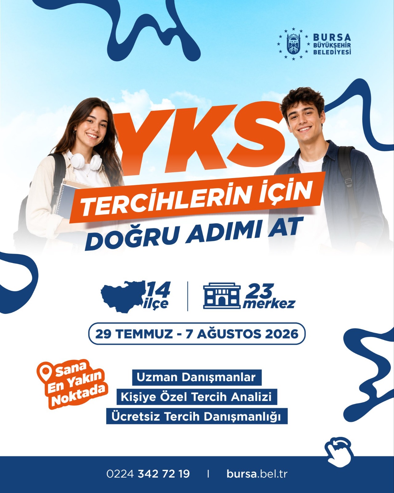 Büyükşehir’den üniversite adaylarına ücretsiz tercih desteği